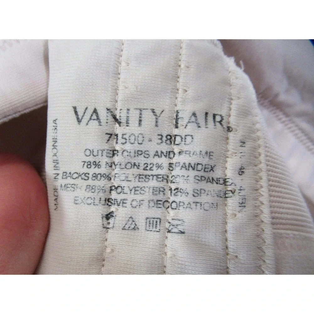 4 Vanity Fair Bras Lot Bundle 38DD 76528 71380 71500 76338